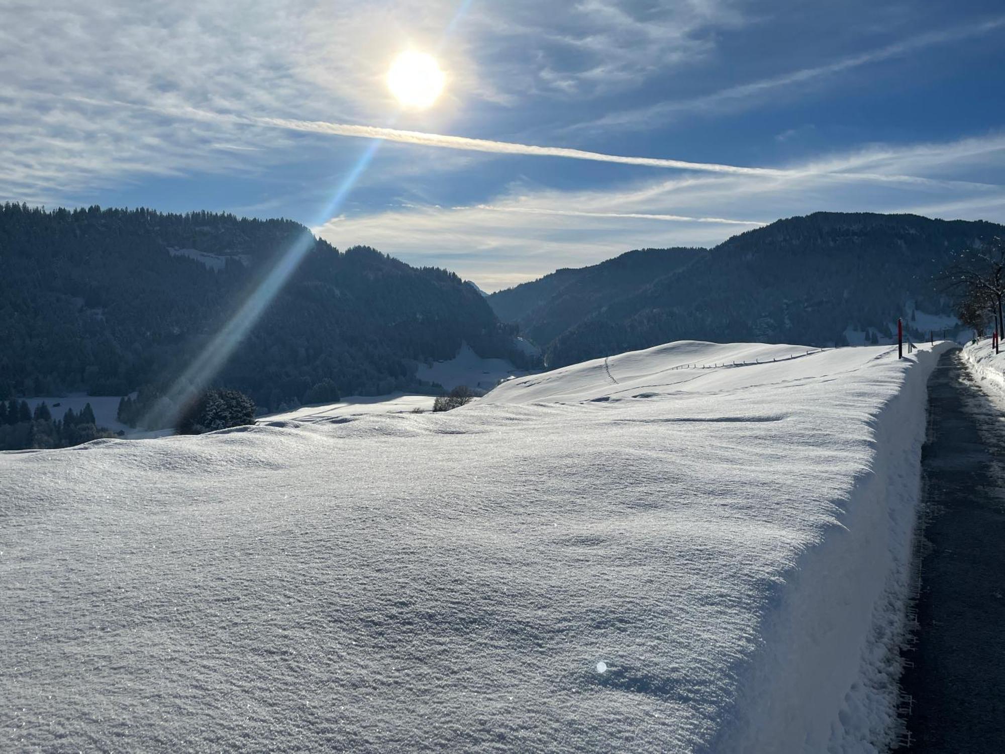 Hotel Garni Oberdorfer Stuben Obermaiselstein Buitenkant foto