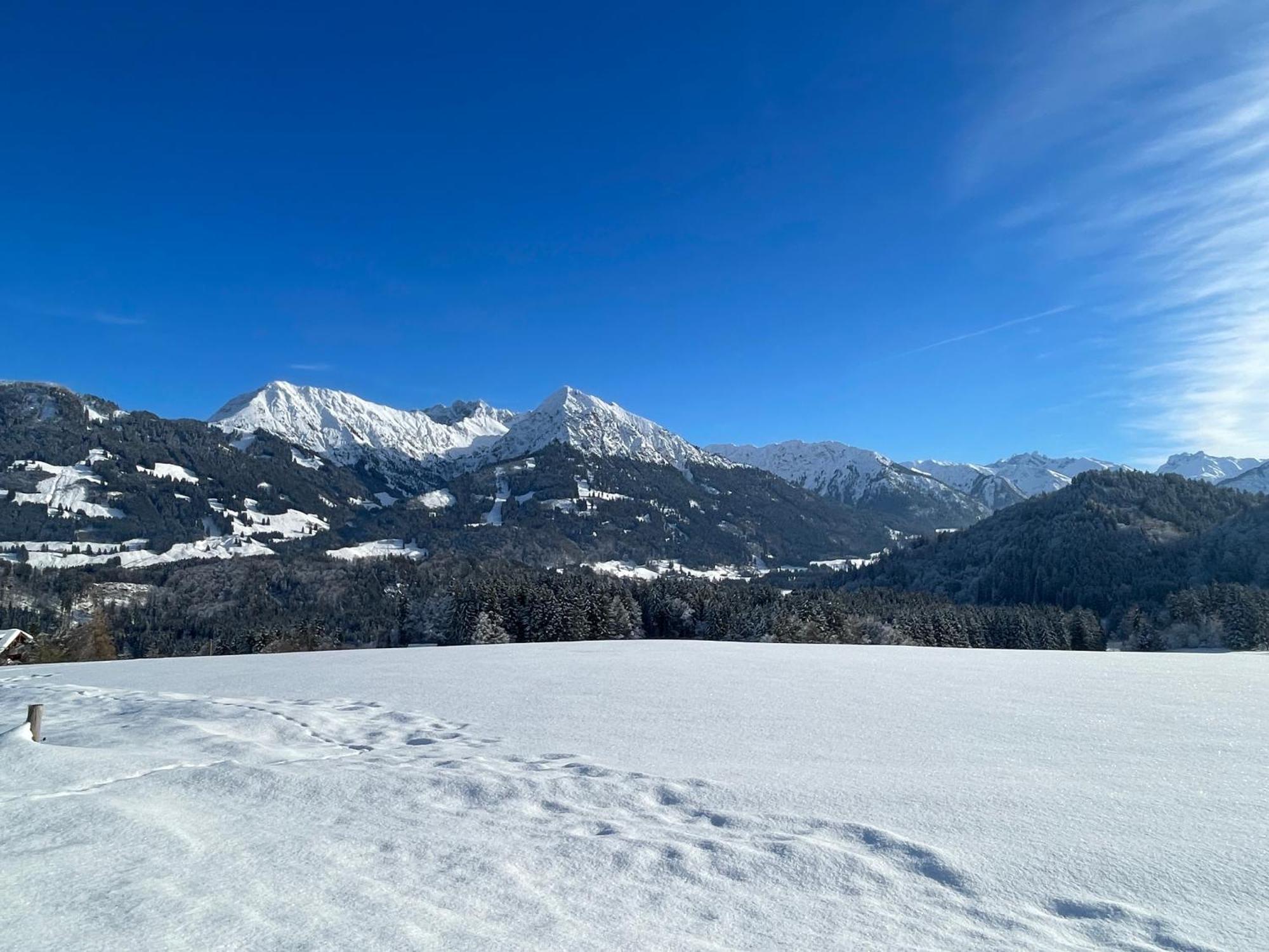 Hotel Garni Oberdorfer Stuben Obermaiselstein Buitenkant foto
