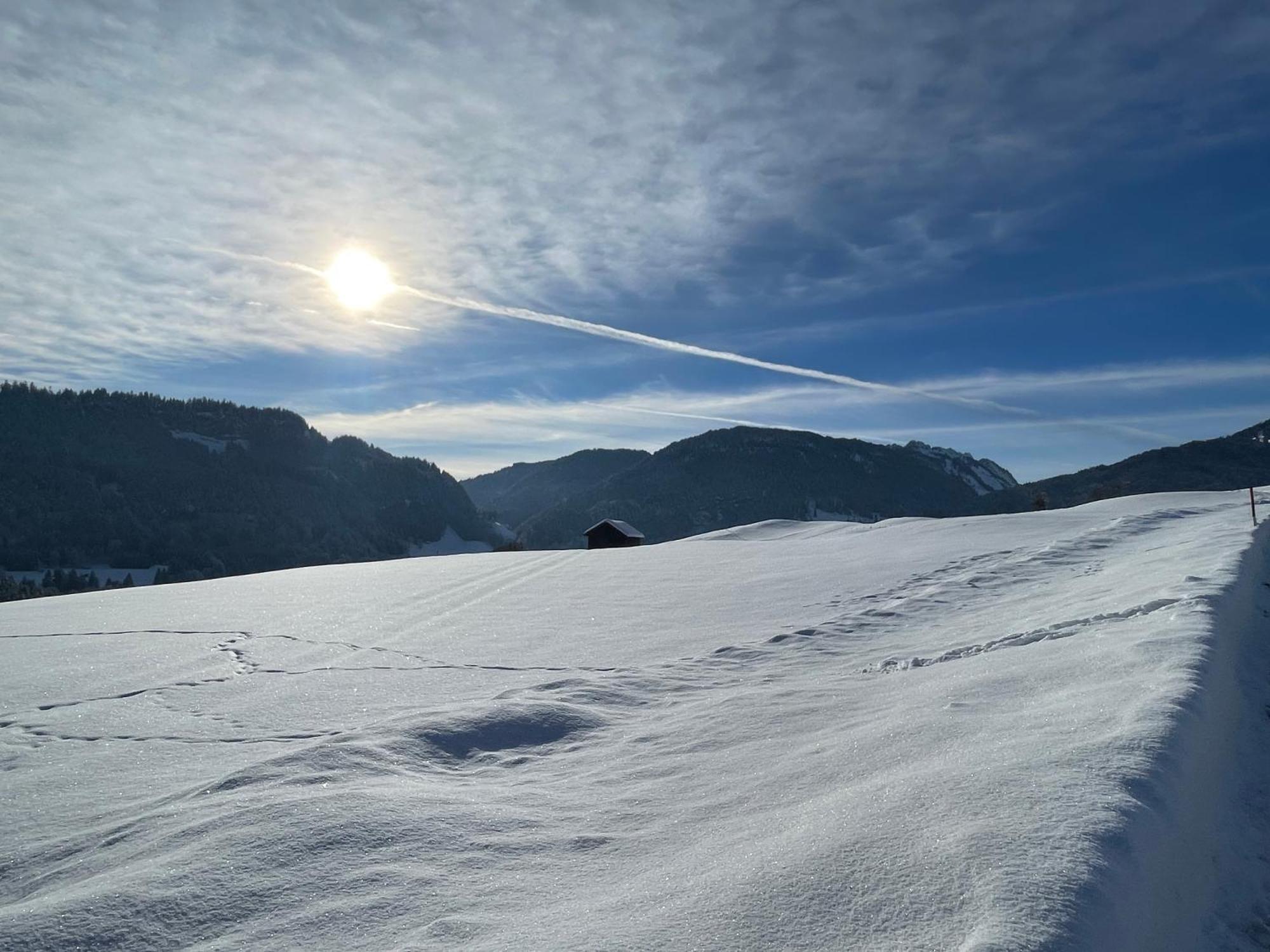 Hotel Garni Oberdorfer Stuben Obermaiselstein Buitenkant foto