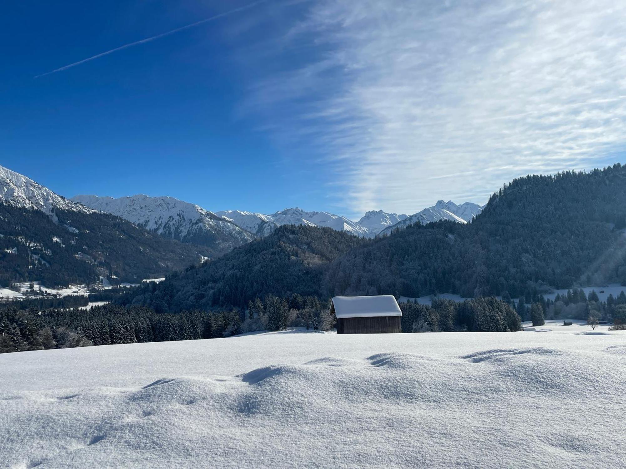 Hotel Garni Oberdorfer Stuben Obermaiselstein Buitenkant foto