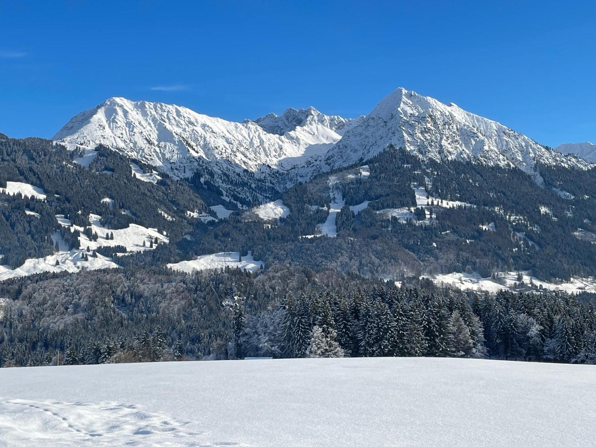 Hotel Garni Oberdorfer Stuben Obermaiselstein Buitenkant foto