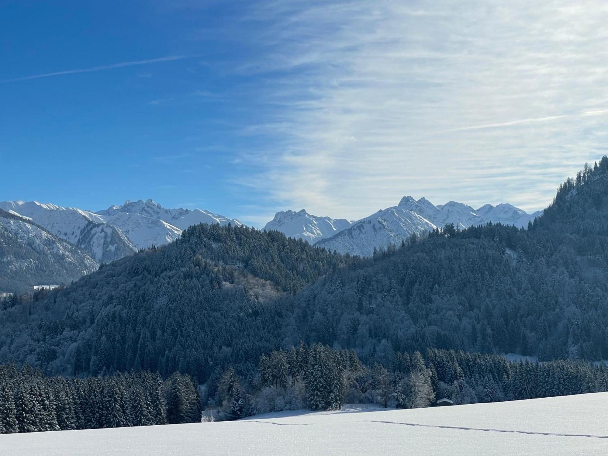 Hotel Garni Oberdorfer Stuben Obermaiselstein Buitenkant foto