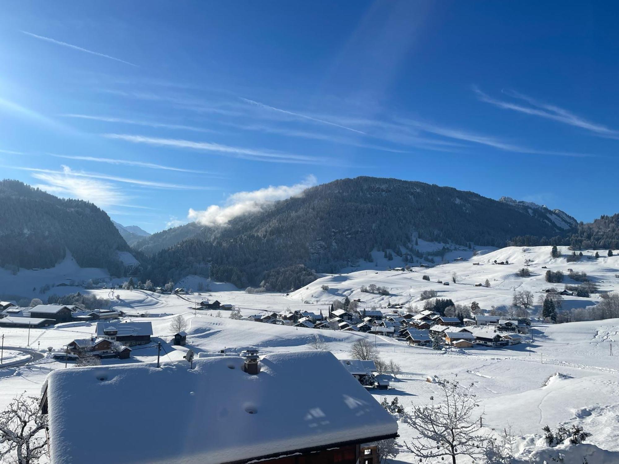 Hotel Garni Oberdorfer Stuben Obermaiselstein Buitenkant foto