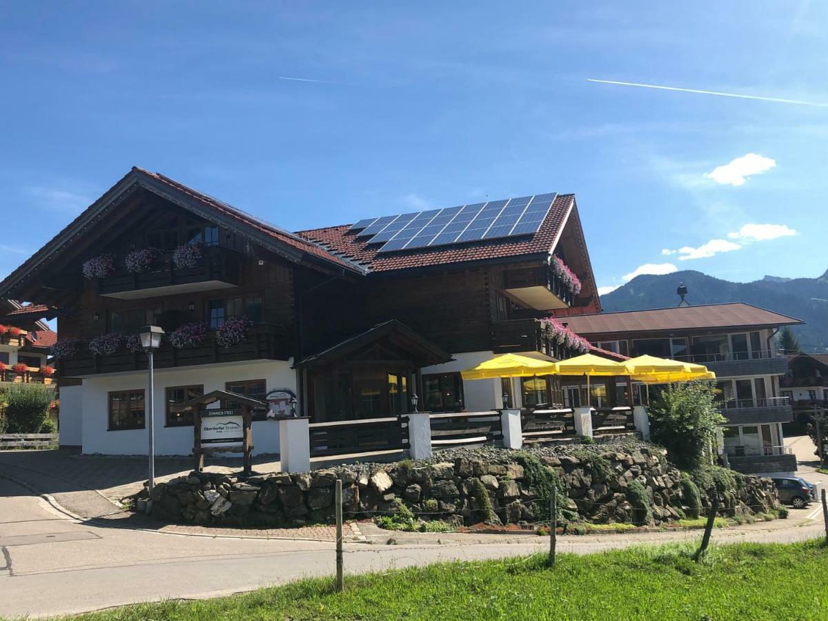 Hotel Garni Oberdorfer Stuben Obermaiselstein Buitenkant foto